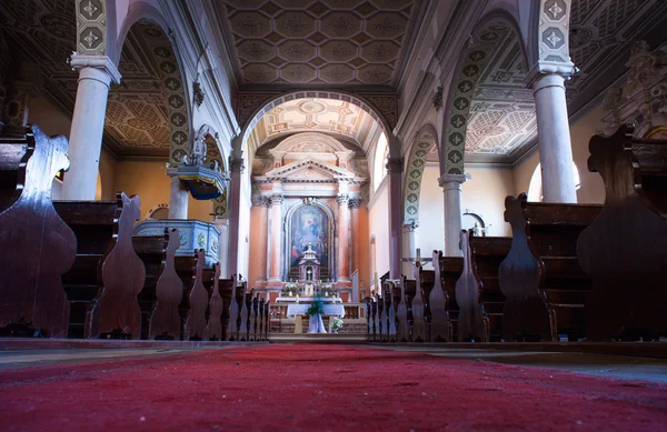 Interior of the church of the Nativity of the Blessed Virgin Mar — Stock Photo, Image