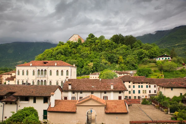 Houses of Polcenigo — Stock Photo, Image