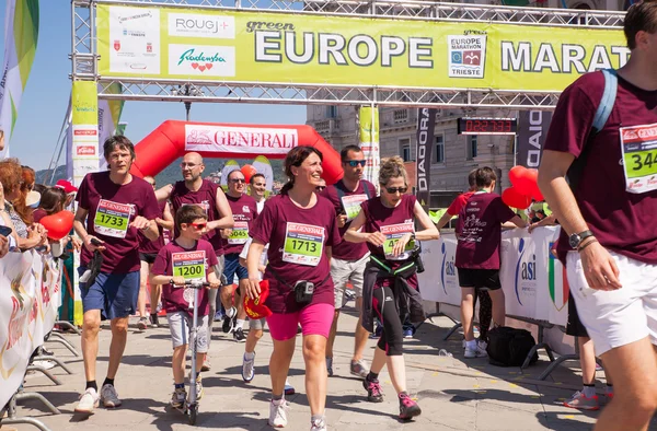 Bavisela, půlmaratón v Terstu — Stock fotografie