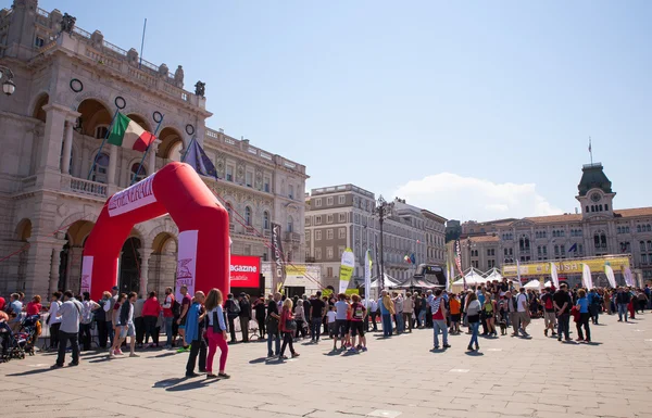 Bavisela, půlmaratón v Terstu — Stock fotografie