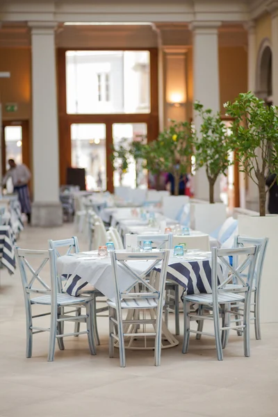 Italian restaurant table set — Stock Photo, Image