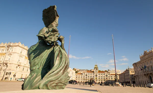 View of Trieste square — Stock Photo, Image