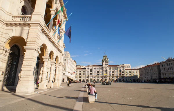 Utsikt över Trieste kvadratmeter — Stockfoto