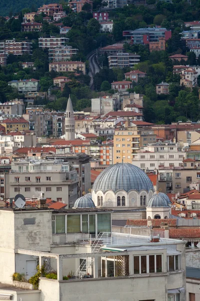 Trieste, İtalya'nın Üstten Görünüm — Stok fotoğraf