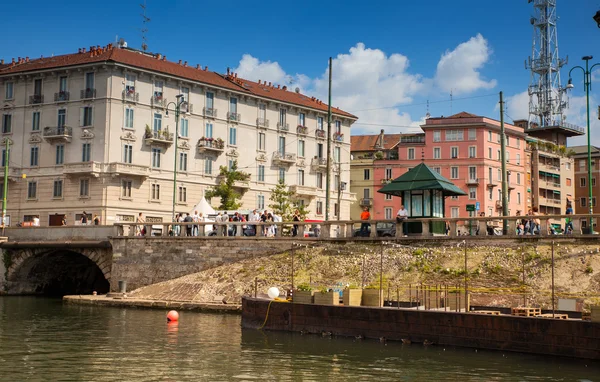 Vista de Darsena, Milão — Fotografia de Stock