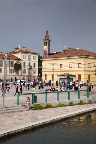 Utsikt över Darsena, Milano — Stockfoto