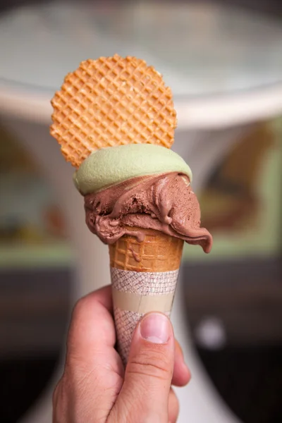 Närbild på icecream — Stockfoto