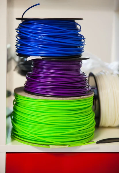 3D-Drucker abs Kunststoff-Filament — Stockfoto