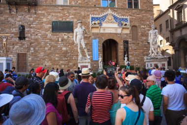 Turistler Signoria Meydanı, Floransa