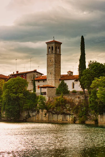 Dzwonnica Monastero Santa Maria Valle Cividale Del Friuli Włochy — Zdjęcie stockowe