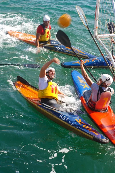 Siracusa Italia Luglio Gara Pallanuoto Nel Mare Siracusa Luglio 2009 — Foto Stock