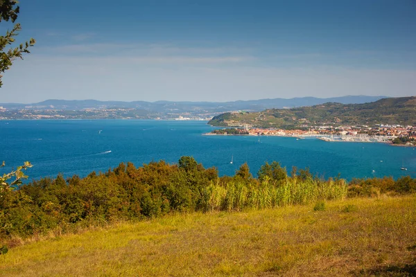 Вид Узбережжя Ізоли Морському Дні Словенія — стокове фото