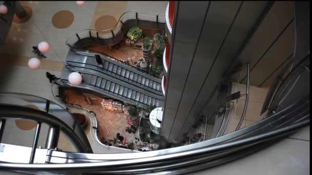 Scala Mobile Centro Commerciale Kiev — Video Stock