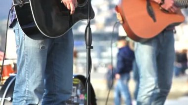 Müzisyenler - Sokaklarda konserde gitarist, Trieste