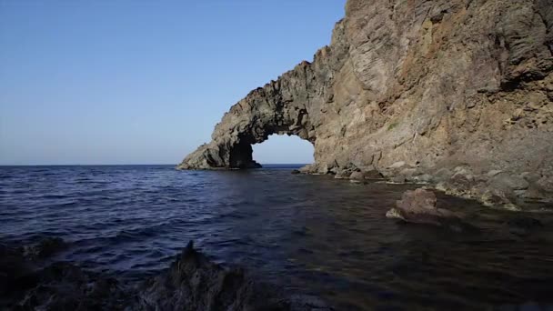 Arco dell'elefante, Pantelleria — Video Stock