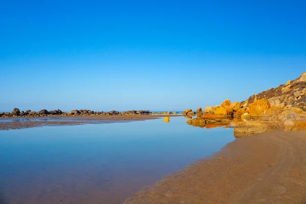 Pláž Capo Rossello Realmonte Agrigento Sicílie — Stock fotografie