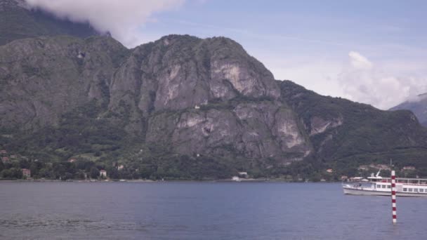 Vedere Feribot Barca Lacul Como — Videoclip de stoc