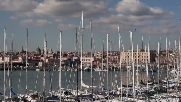 Catania イタリア 12月 12月のシチリア島のカターニア港の眺め31 2016 — ストック動画
