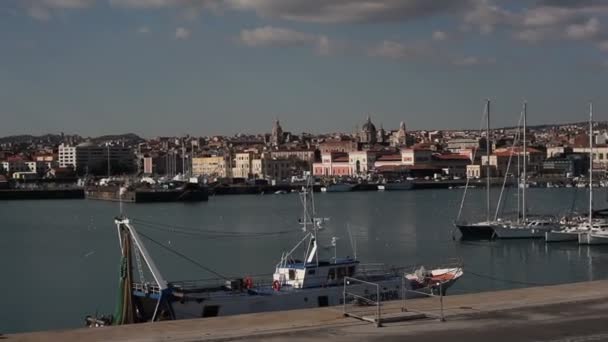 Vista Del Mar Catania Sicilia — Vídeos de Stock