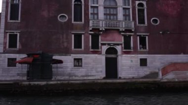 VENICE, İtalya - 1 Ocak 2016 'da vapur vapurundan Venedik lagününün görüntüsü