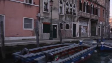 VENICE, İtalya - 1 Ocak 2016 'da vapur vapurundan Venedik lagününün görüntüsü