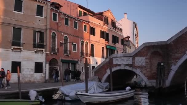 Venice Italien Januari Utsikt Över Venedig Lagun Från Färja Båt — Stockvideo