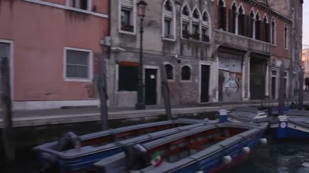 Wenice Włochy Styczeń Widok Zalew Wenecki Promu Dniu Stycznia 2016 — Wideo stockowe