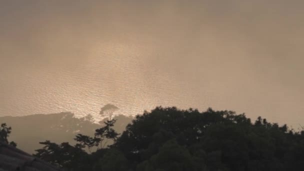 Nebbia Sul Cielo Erice Italia — Video Stock