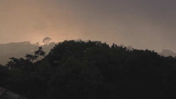 Nebbia Sul Cielo Erice Italia — Video Stock