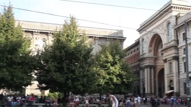 Milan Italië September Zicht Teatro Alla Scala September 2015 — Stockvideo