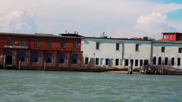 Vista Das Casas Murano Veneza Itália — Vídeo de Stock