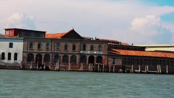 Venedik Teki Murano Evlerinin Manzarası Talya — Stok video