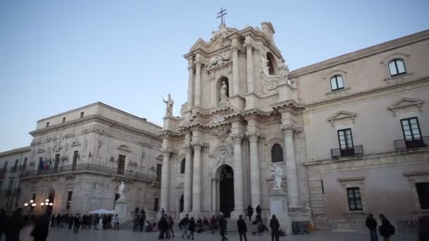 Cattedrale Metropolitana Della Nativit Maria Santissima Jest Starożytnym Kościołem Katolickim — Wideo stockowe