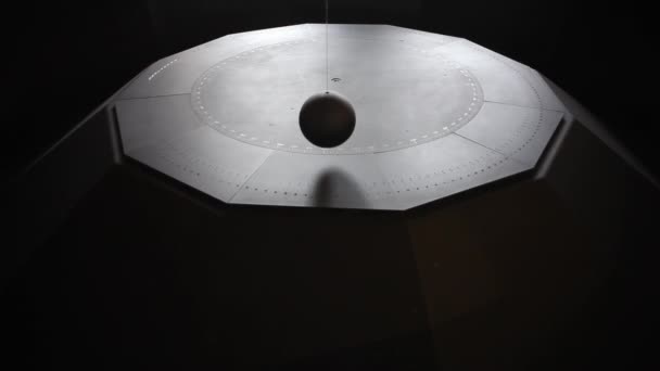 Foucault Pendulum Peronmotion Palazzo Della Ragione Padova — 비디오