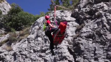 Trieste, İtalya - Eylül, 25: Eylül 25, eylem sırasında bir yardım devriye 2016 kurtarmak.