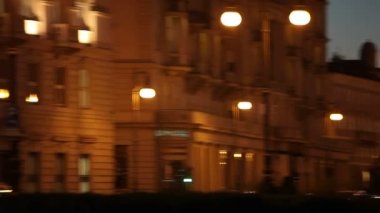 TRIESTE, İTALYA - Kasım 14: 00: 00 Trieste 'nin 14 Kasım 2016' da gün batımında görüntüsü