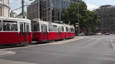 Vienna, Avusturya - Mayıs, 22: 22 Mayıs 2018 üzerinde binanın Avusturya Fransız Büyükelçiliği yurdu yanındaki tarihi Viyana'da görünümü