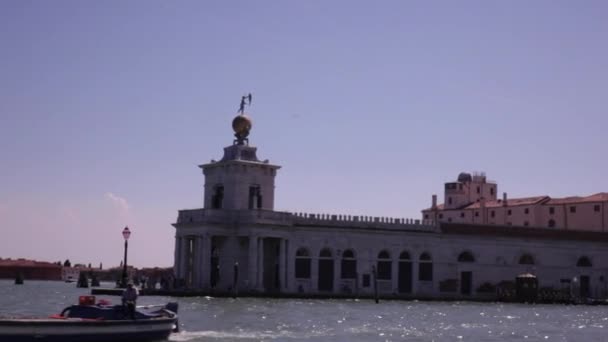 Vista Veneza Barco Balsa — Vídeo de Stock