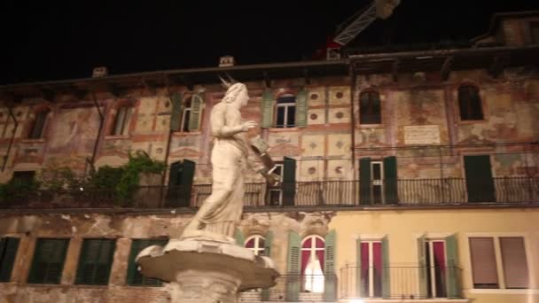 Verona Italie Avril Vue Piazza Delle Erbe Place Marché Vérone — Video