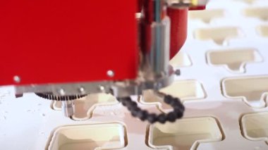 Eylem halinde ambalaj için Endüstriyel makine görünümü