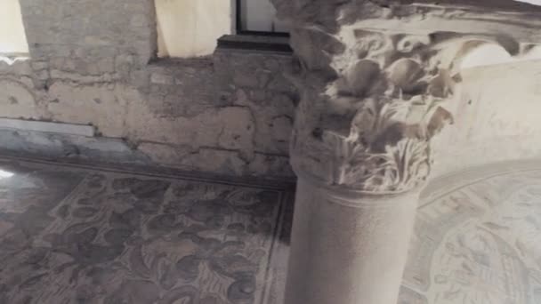 Piazza Armerina Olaszország Április Turisták Látogatása Villa Romana Del Casale — Stock videók