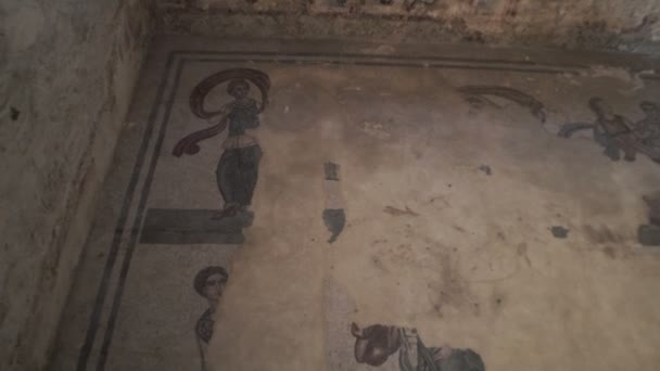 Piazza Armerina Italia Aprile Mosaici Villa Romana Del Casale Famosi — Video Stock