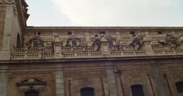 Palermo Daki Pretoria Çeşmesinin Manzarası Sicilya Dilinde Fontana Delle Vergogne — Stok video