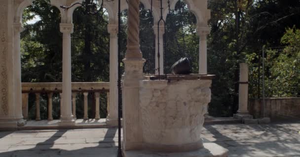 View Fountain Stibbert Museum Florence Italy — Stock Video