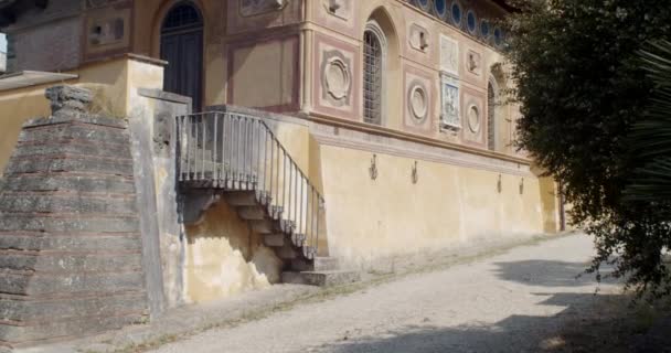 Kilátás Stibbert Múzeumra Firenzében Olaszország — Stock videók