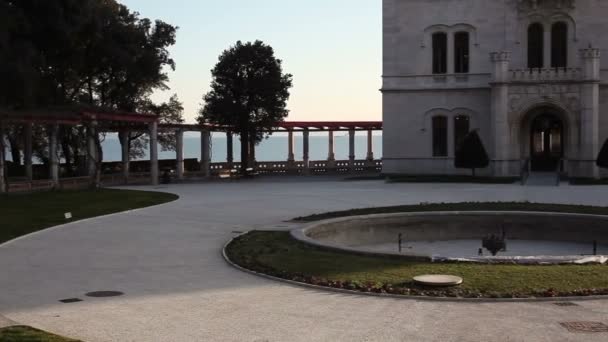 Trieste Italia Febrero Vista Del Castillo Miramare Febrero 2019 — Vídeos de Stock