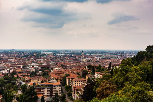 Vista Aérea Bergamo Lombardia Itália — Fotografia de Stock