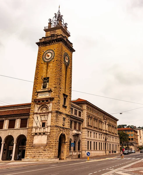 Uitzicht Het Plein Porta Nuova Bergamo Italië — Stockfoto