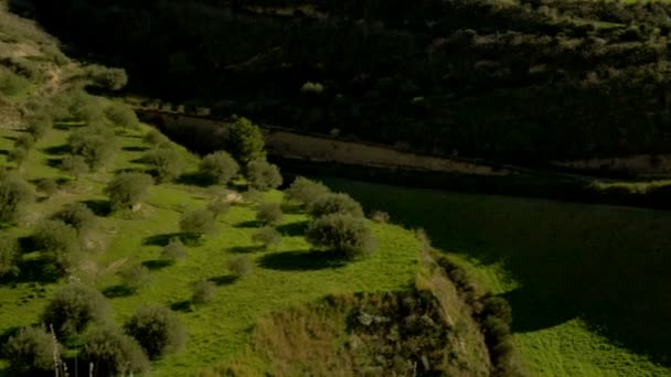 Kilátás Régi Olasz Vidéki Ház Úgynevezett Casa Cantoniera Szicíliai Vidéken — Stock videók
