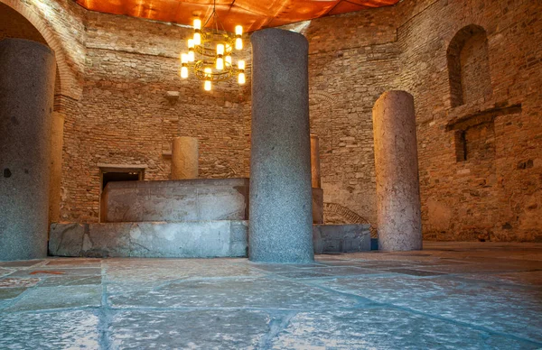 Blick Auf Das Antike Innere Der Basilika Von Aquileia Die — Stockfoto